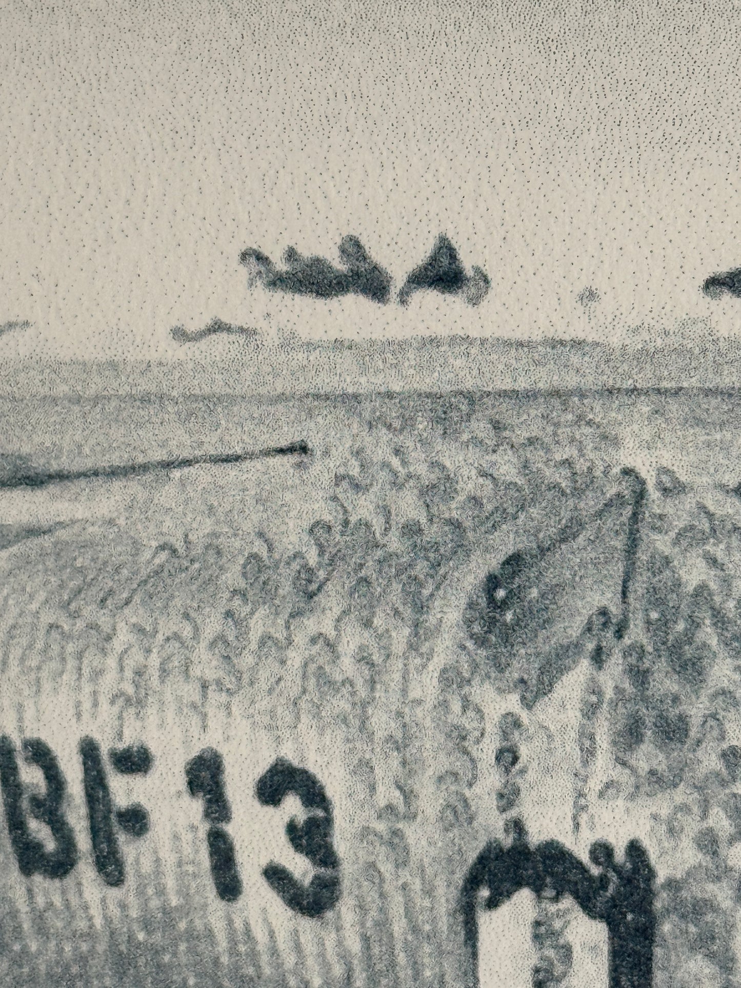 4er Serie Risografie Postkarten Beach