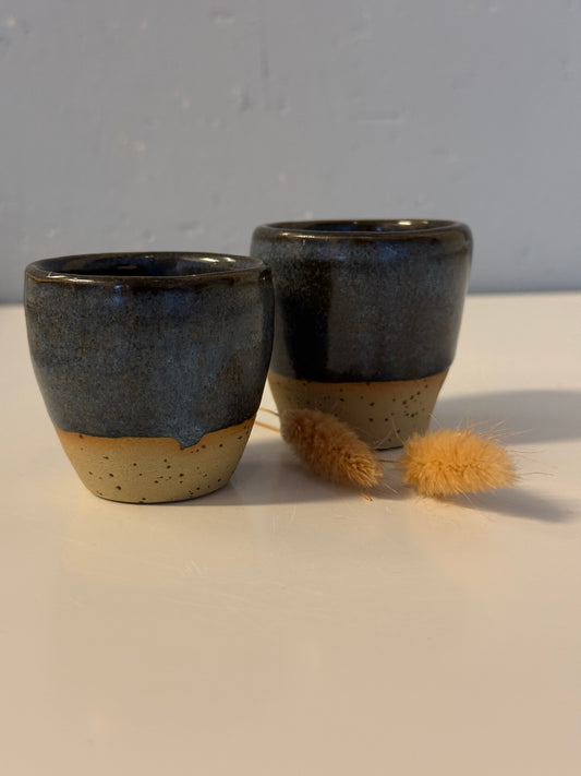 Handgemachte Espressotassen in Deepblue