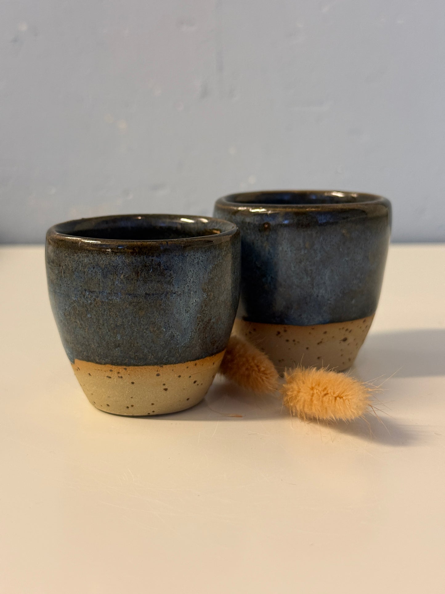 Handgemachte Espressotassen in Deepblue