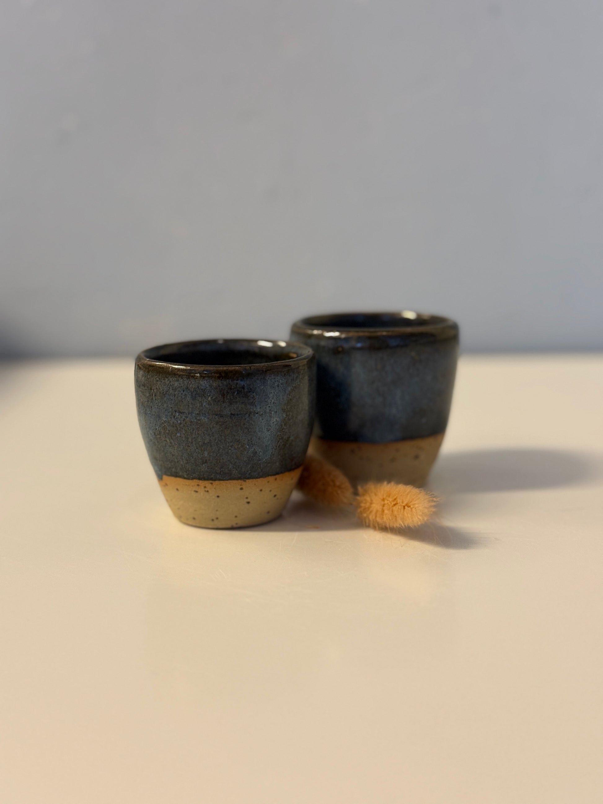 Handgemachte Espressotassen in Deepblue