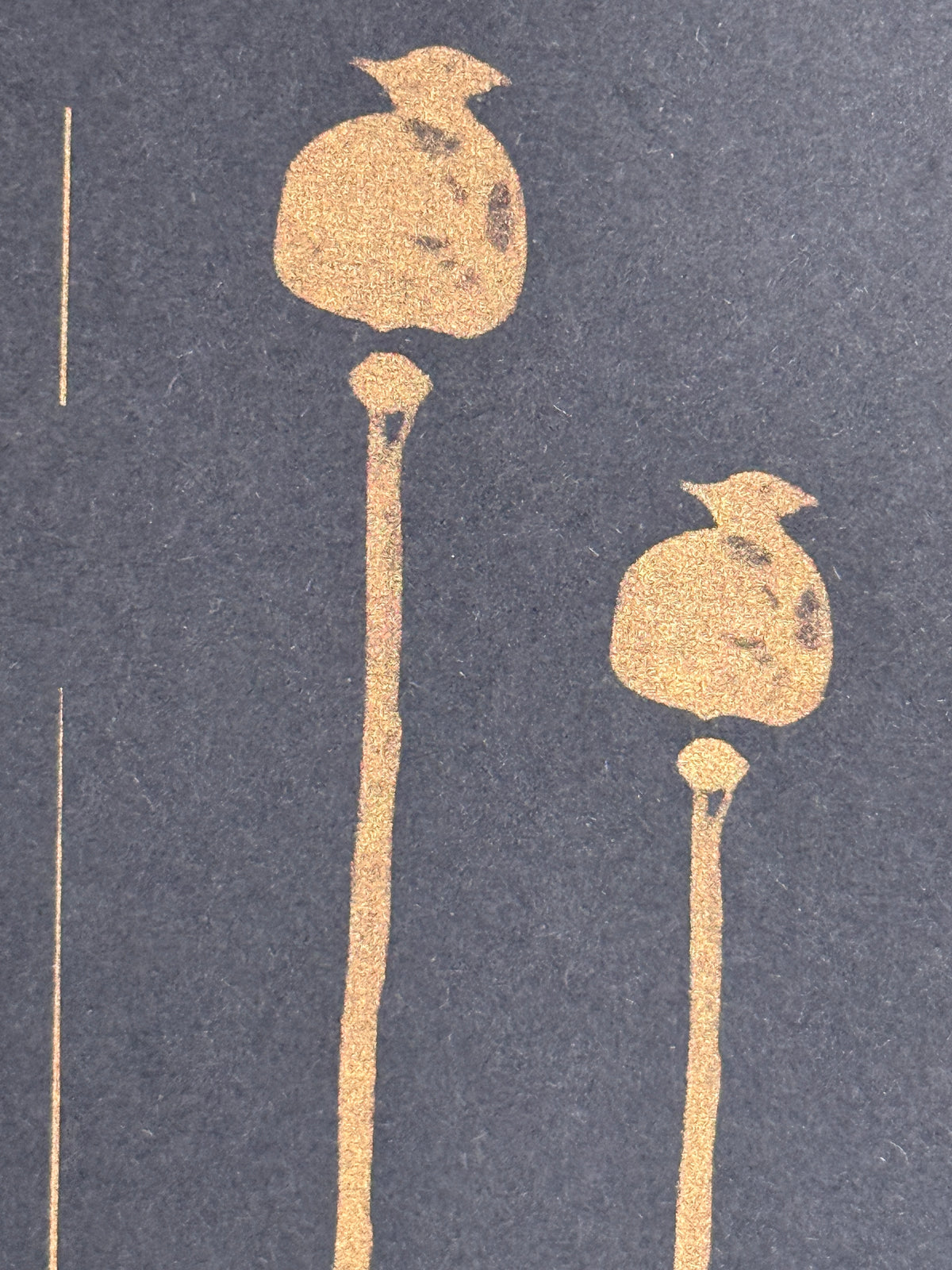 3er Pack Risografie Postkarte Flowers