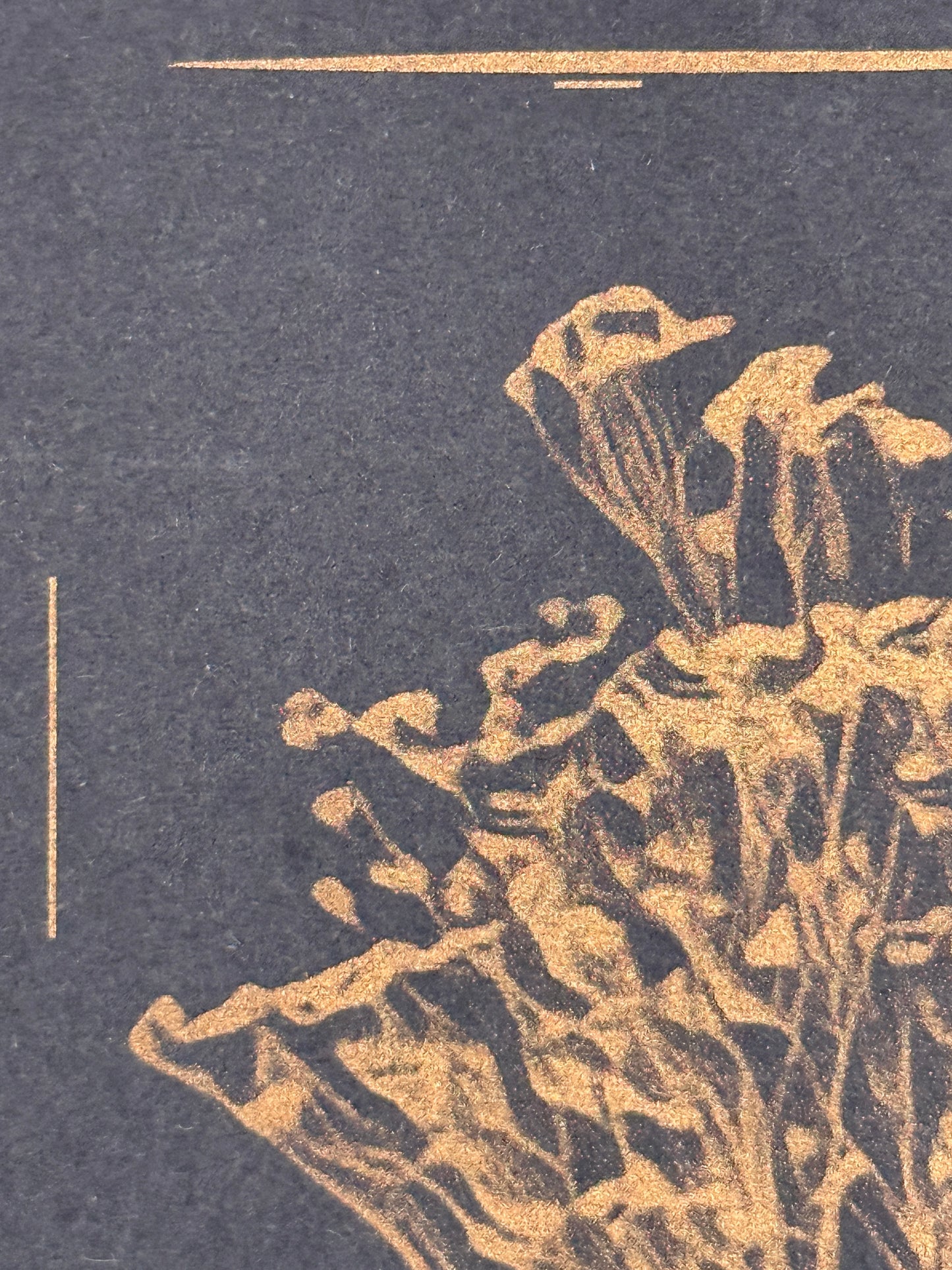 3er Pack Risografie Postkarte Flowers