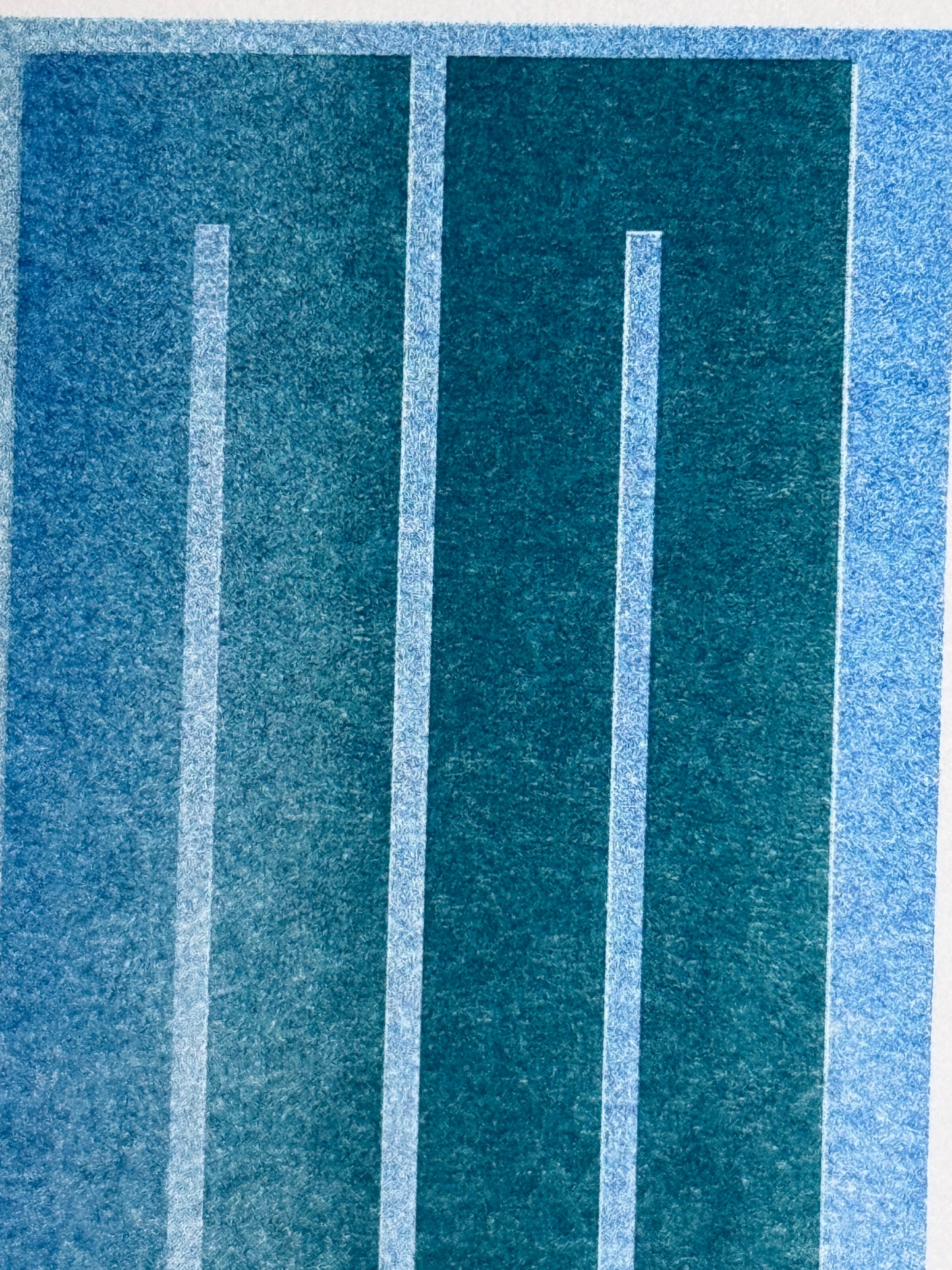 3er Serie Risografie Postkarten Sea - Wave - Salty Kiss