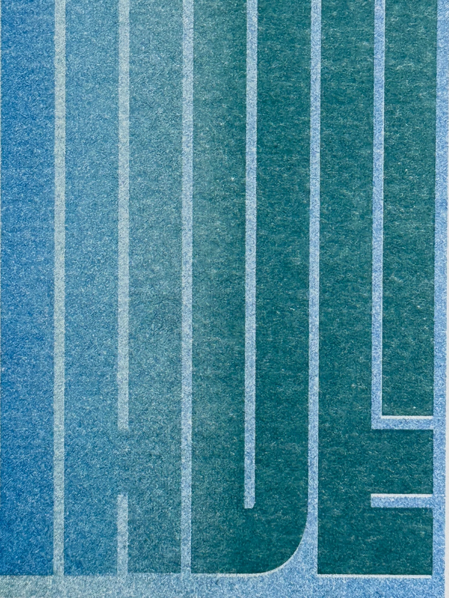 3er Serie Risografie Postkarten Sea - Wave - Salty Kiss