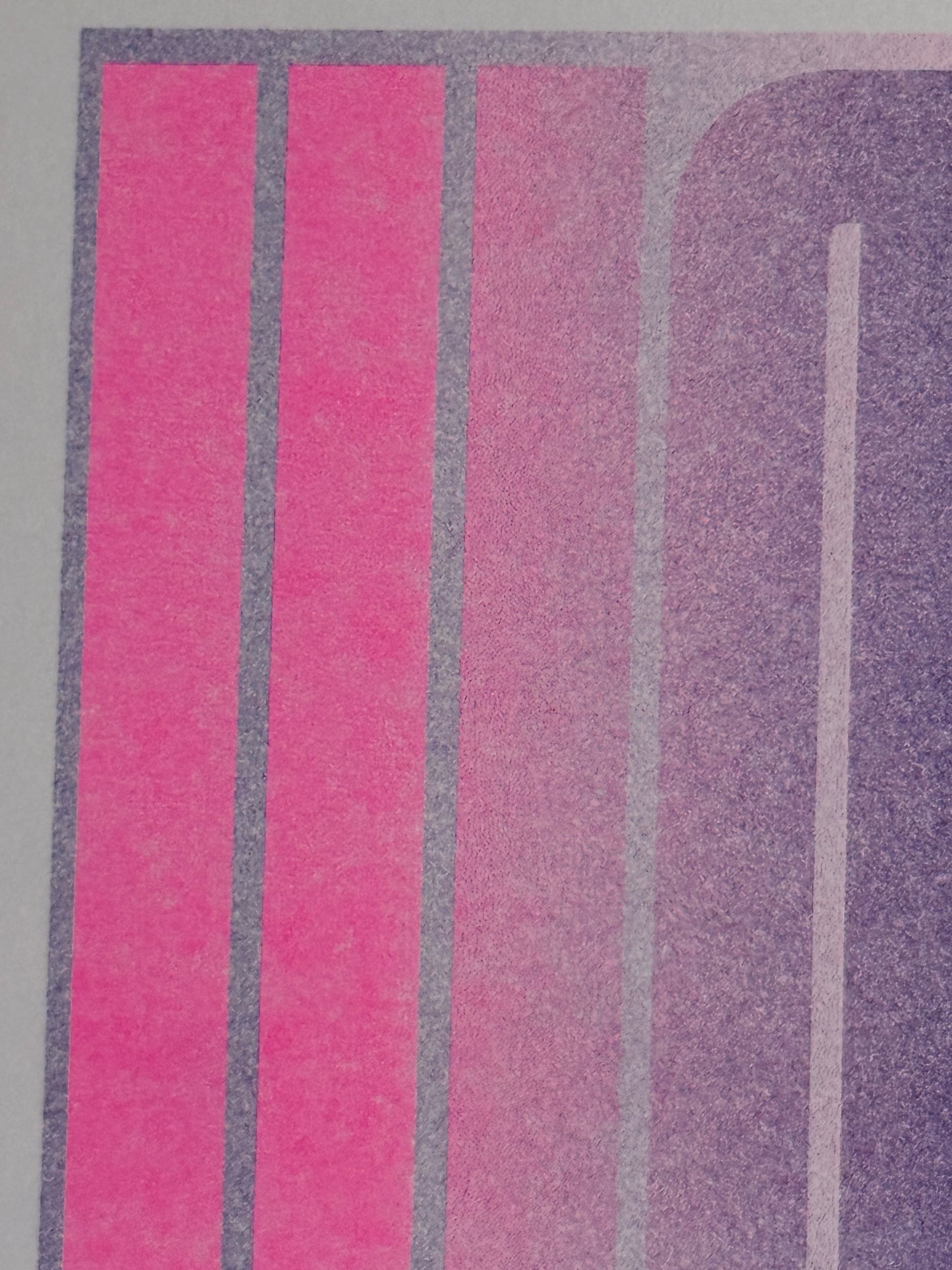 3er Serie Risografie Postkarten Yes - Kiss - Love