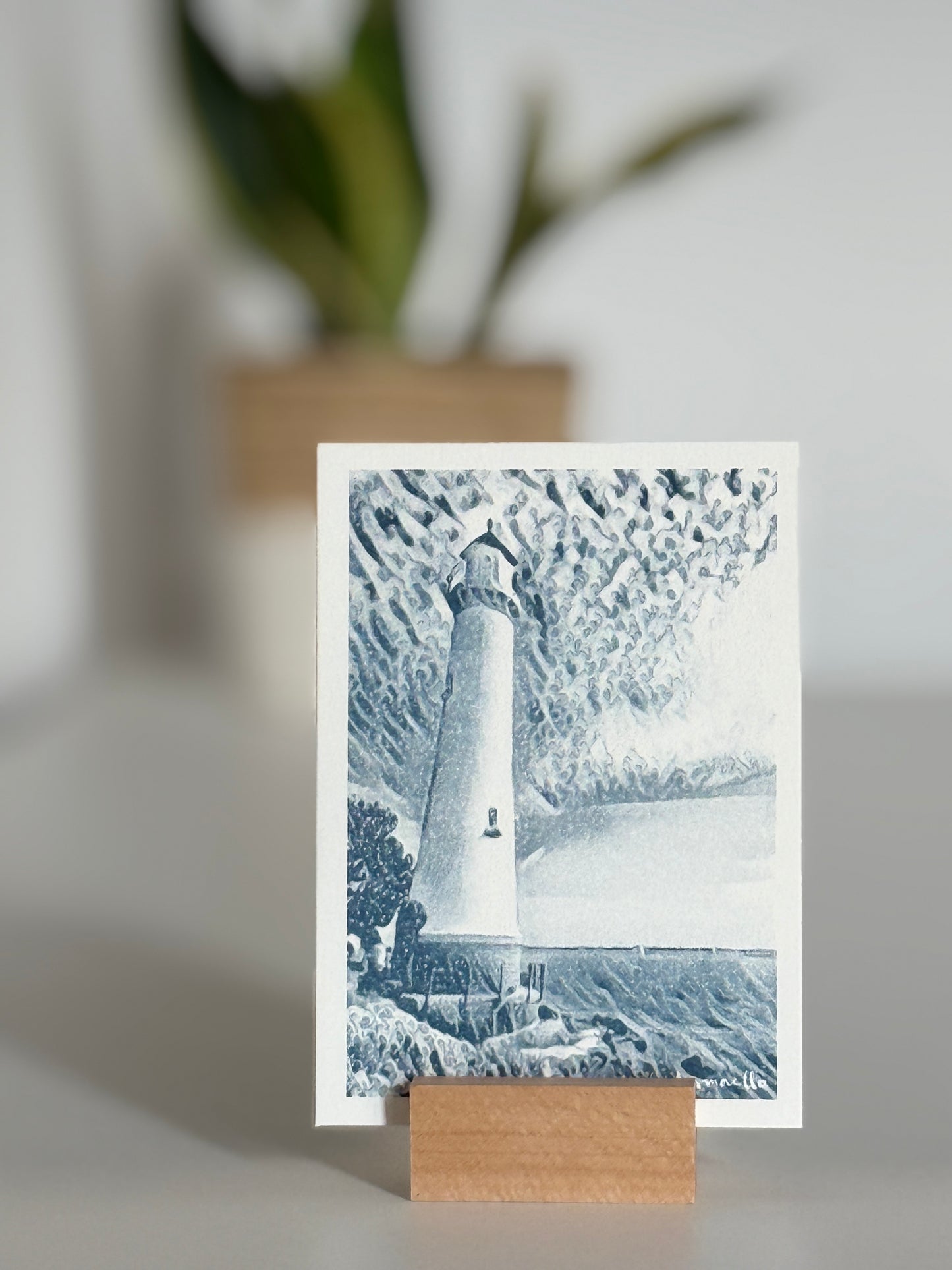 Risografie Postkarten Beach