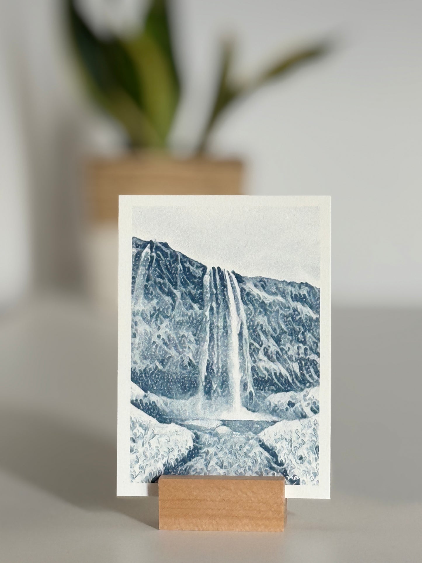 Risografie Postkarten Beach